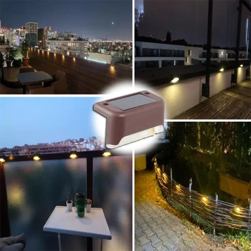 Solar Deck Lights Outdoor | IP65 Waterproof LED Garden Lamps for Stairs, Fence & Pathway