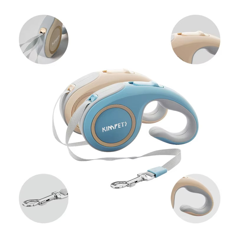 Retractable Dog Leash – 3M/5M | Anti-Slip, Durable & Stylish for Pets Under 25KG