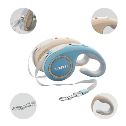 Retractable Dog Leash – 3M/5M | Anti-Slip, Durable & Stylish for Pets Under 25KG