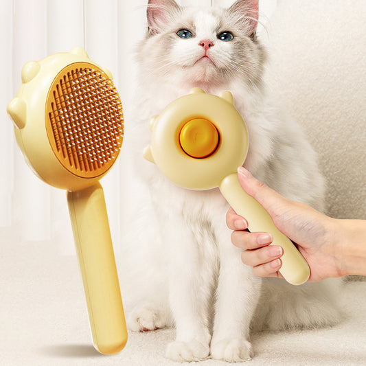 Pet Magic Grooming Comb – Self-Cleaning Hair Removal Brush for Cats & Dogs