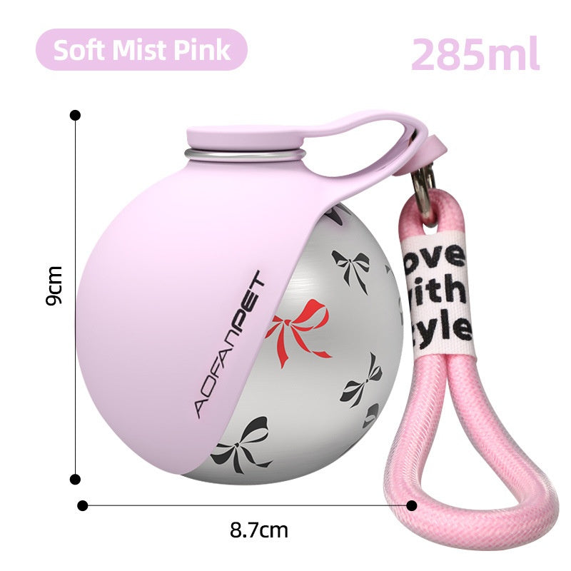 Portable Dog Water Bottle with Waste Bag Dispenser — Travel-Ready Pet Accessory