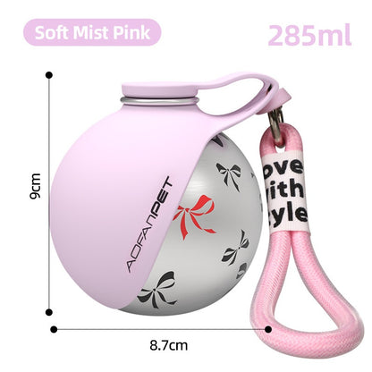 Portable Dog Water Bottle with Waste Bag Dispenser — Travel-Ready Pet Accessory