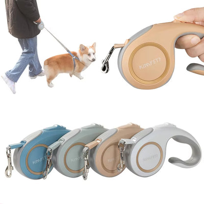 Retractable Dog Leash – 3M/5M | Anti-Slip, Durable & Stylish for Pets Under 25KG
