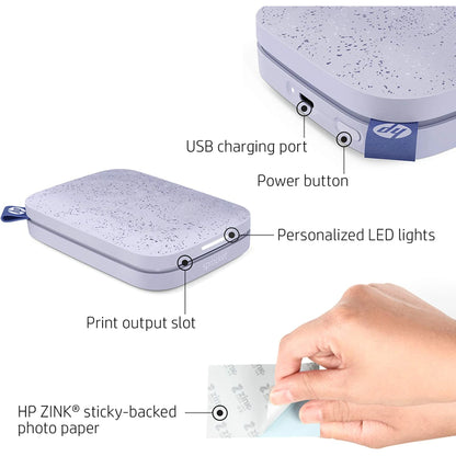 HP Sprocket 2x3" Portable Instant Photo Printer | Print from iPhone & Android