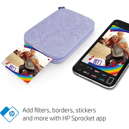 HP Sprocket 2x3" Portable Instant Photo Printer | Print from iPhone & Android
