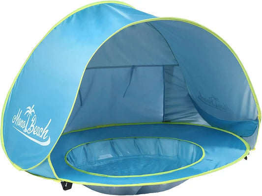 Baby Beach Tent — Pop-Up UV50+ Sun Shelter with Pool & Carry Bag