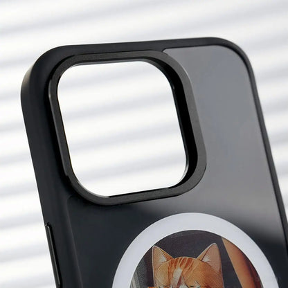 NFC E-Ink Round Display Case for iPhone 13-17 Pro Max