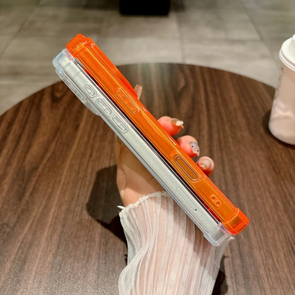 Shockproof Neon Soft TPU Clear Case for iPhone