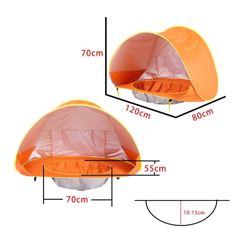 Baby Beach Tent – UV Protection Pop-Up Sun Shelter for Infants & Toddlers