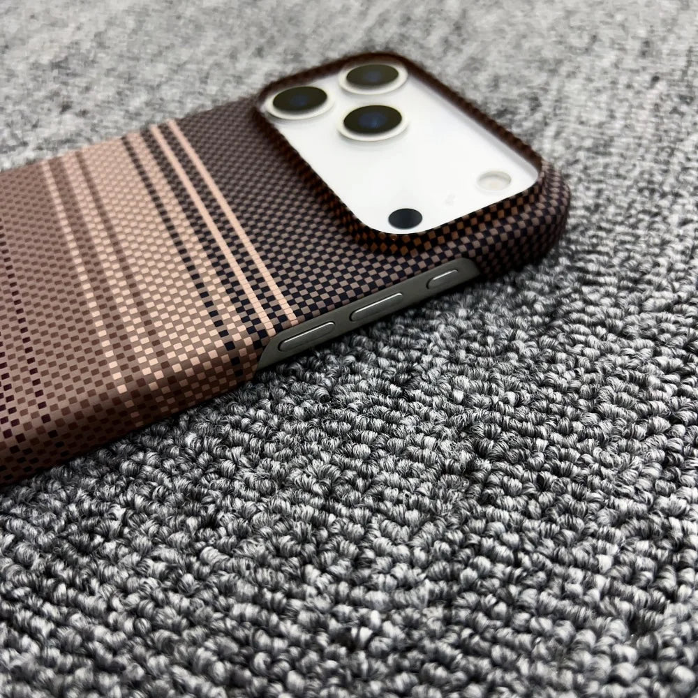 Frameless Carbon Fiber Kevlar Magnetic Phone Case