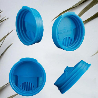 Plastic Can Cover & Cup Lid | Leak-Proof Beverage Protector for Soda, Beer & Cans — Blue, Red, Yellow