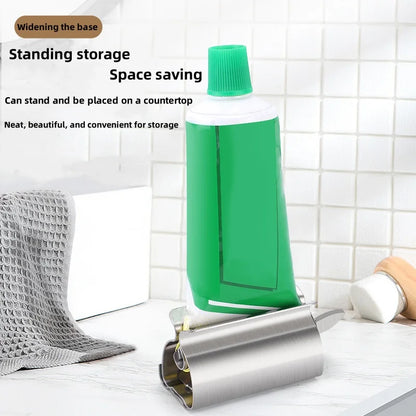 Stainless Steel Toothpaste Tube Squeezer | Easy Rolling Dispenser