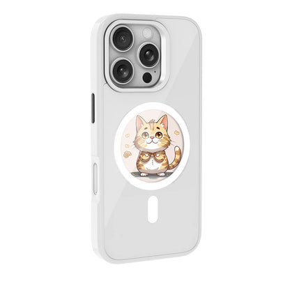 NFC E-Ink Round Display Case for iPhone 13-17 Pro Max