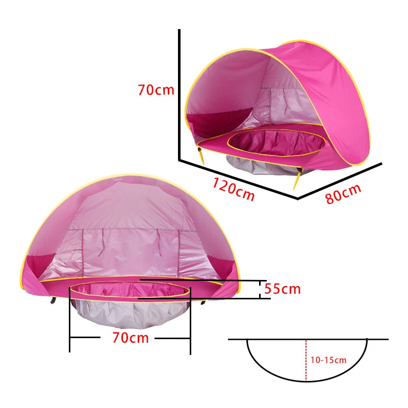 Baby Beach Tent – UV Protection Pop-Up Sun Shelter for Infants & Toddlers