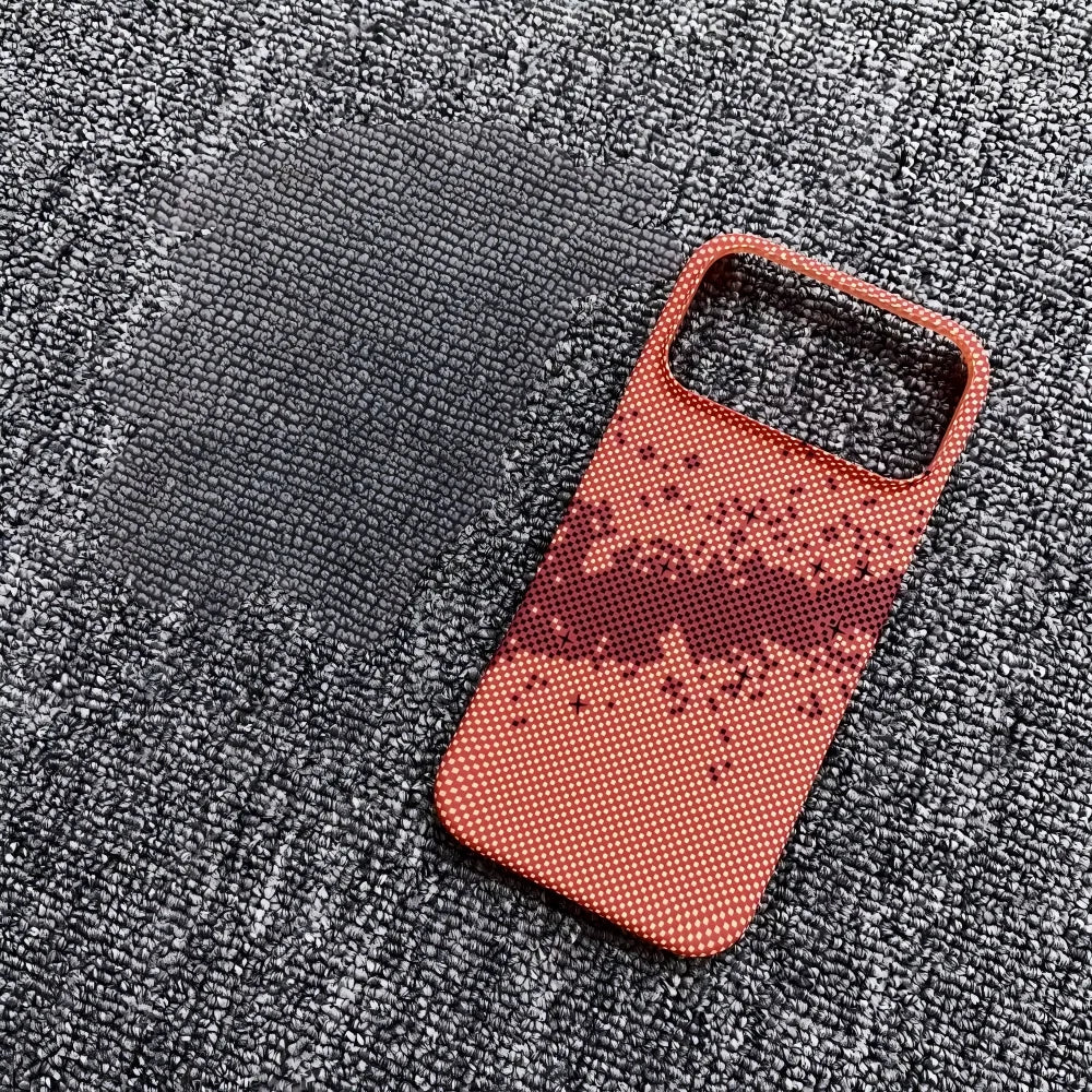 Frameless Carbon Fiber Kevlar Magnetic Phone Case