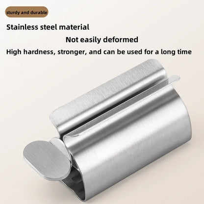 Stainless Steel Toothpaste Tube Squeezer | Easy Rolling Dispenser