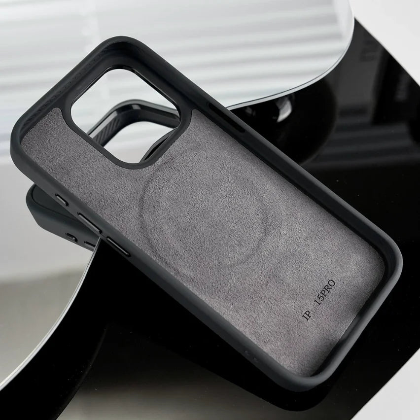 NFC E-Ink Round Display Case for iPhone 13-17 Pro Max