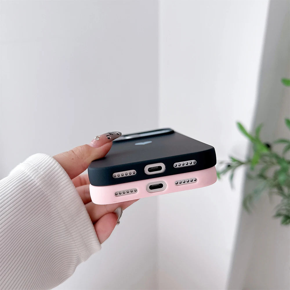 Love Candy Color Silicone Soft Case for iPhone