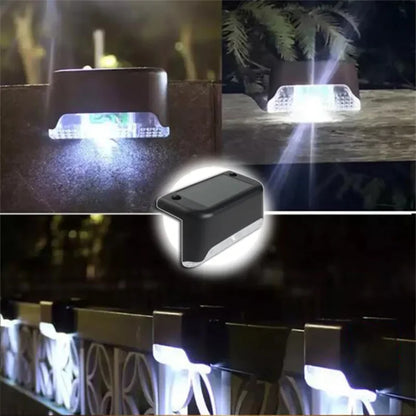 Solar Deck Lights Outdoor | IP65 Waterproof LED Garden Lamps for Stairs, Fence & Pathway