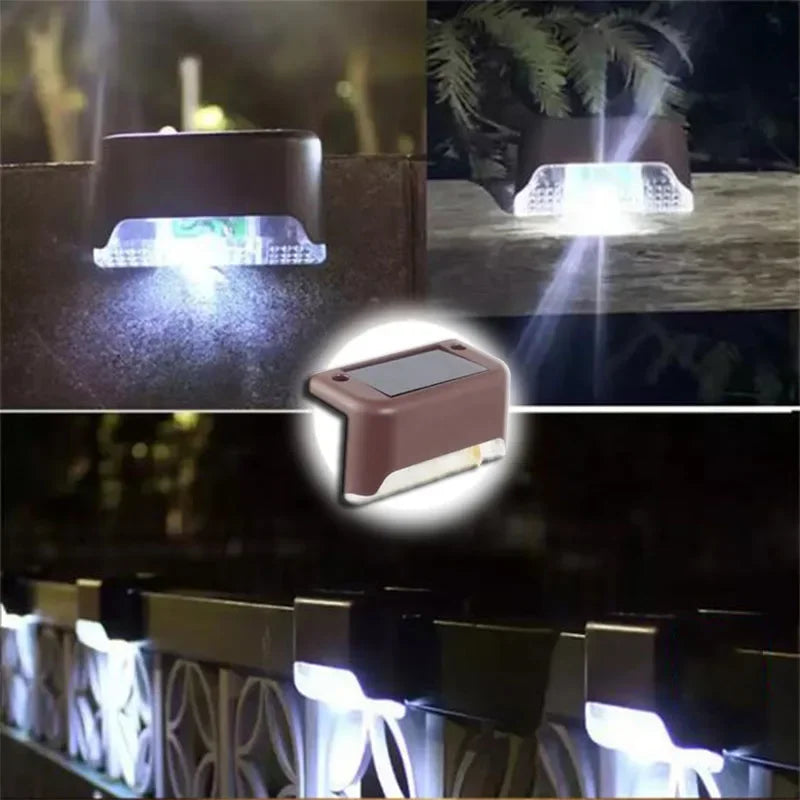 Solar Deck Lights Outdoor | IP65 Waterproof LED Garden Lamps for Stairs, Fence & Pathway