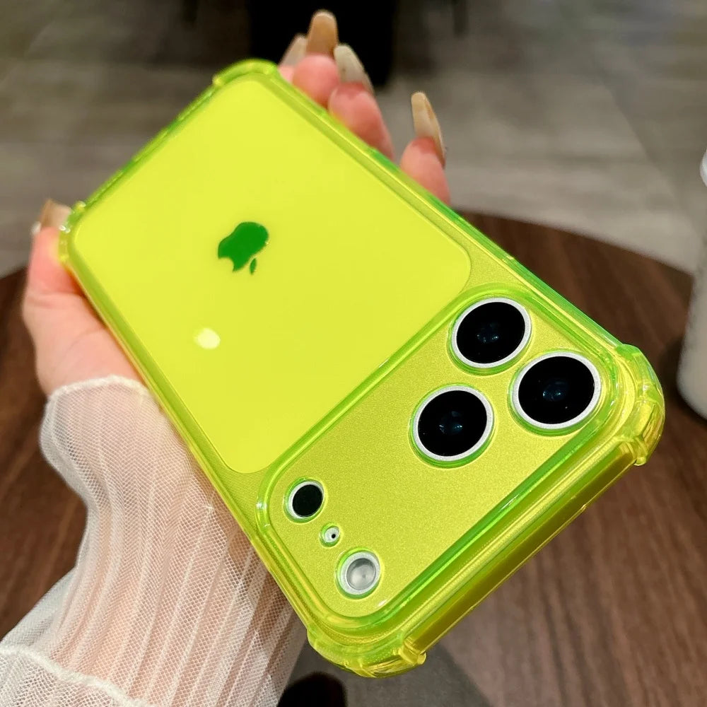 Shockproof Neon Soft TPU Clear Case for iPhone