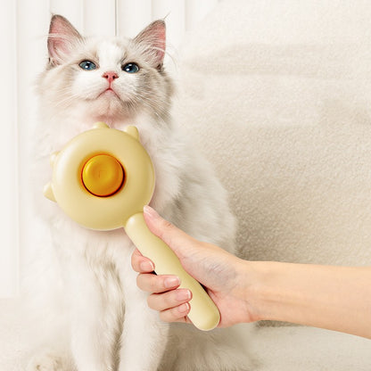 Pet Magic Grooming Comb – Self-Cleaning Hair Removal Brush for Cats & Dogs