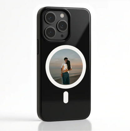 NFC E-Ink Round Display Case for iPhone 13-17 Pro Max
